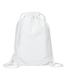 Zuzify Jersey Mesh Drawstring Sport Backpack. Km0102 Os White