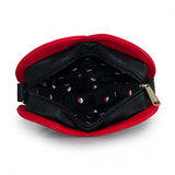 Loungefly Pokemon Pokeball Heart Faux Leather Cross Body Purse Standard, Black,red,white