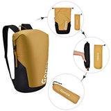 Gonex 35L Packable Travel Daypack, Lightweight Handy Backpack for Outdoor Hiking Cycling Mustard