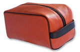 Zumer Sport Florida Gators Basketball Leather Travel Toiletry Kit Zippered Pouch Bag - Made from The Same Exact Materials as a Basketball - Orange