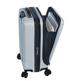 Mia Toro Profondito Hardside Spinner Luggage 20'' Carry-on, White
