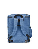 ZipSak Pro Foldable Travel Backpack With Cushioned Laptop Sleeve, Denim Blue