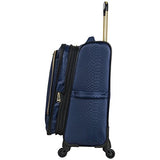 Aimee Kestenberg Women'S 20” Jacquard Python Printed Polyester Expandable 4-Wheel Carry-On Luggage,