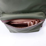 McKlein, N Series, Parker, Nano Tech-Light Nylon with Leather Trim, 15" Nylon Dual Compartment Laptop Backpack, Green (18551)