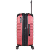Kenneth Cole Reaction Scott's Corner 24" Hardside Expandable Spinner 8-Wheel Luggage with TSA Locks, Red