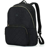 Nylon Casual Travel Daypack Backpack With 13 Inch Laptop Compartment, With Trolley Strap And