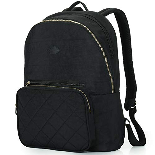 Nylon Casual Travel Daypack Backpack With 13 Inch Laptop Compartment, With Trolley Strap And