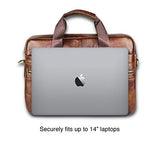 Timeless Genuine Leather Messenger Bag for Men – Gorgeous Superior Brown Carry All Briefcase with
