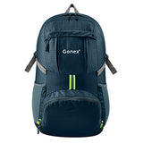 Gonex 35L Lightweight Packable Backpack Handy Foldable Shoulder Bag Daypack (Navy Blue)