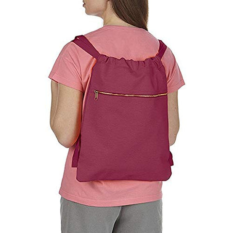 Comfort Colors Canvas Cinch Sak Bag (One Size) (Brick)