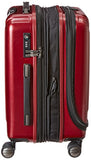 Delsey Luggage Helium Titanium International Carry-On Exp Spinner Trolley Red, Black Cherry, One