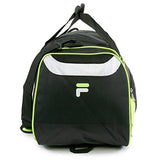 Fila Acer 25" Sport Duffel Bag, Black/Neon Green