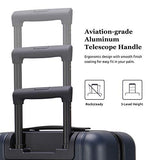 GoPenguin Luggage, Carry On Luggage with Spinner Wheels, Hardshell Suitcase for Travel with Built in TSA Lock Navy Blue