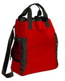 Ultraclub Backpack Tote - Red/ Black - One