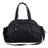 Fuel Sport Carryall Duffel For Gym, Travel or Weekend Gateway, Black with White Zippers