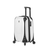 Mia Toro Italy Fibre Di Carbonio Elite Hardside Spinner Carry-on, White
