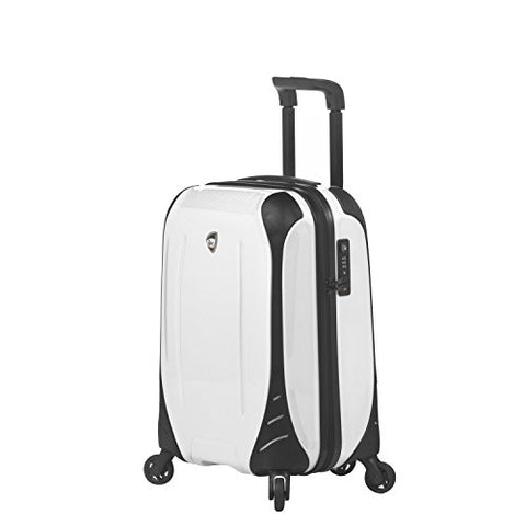 Mia Toro Italy Fibre Di Carbonio Elite Hardside Spinner Carry-on, White