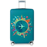 Travel Suitcase Protector Zipper Suitcase Cover Washable Print Luggage Cover 18-32 Inch
