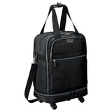 Biaggi Zipsak Micro Fold Spinner Carry-On Suitcase - 22-Inch Luggage - As Seen on Shark Tank - Black