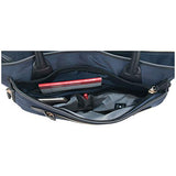 Kenneth Cole Reaction Women's Silky Polyester Top Zip 15" (RFID) Laptop Tote Black One Size