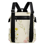 Colourlife Elegant Floral Pattern Stylish Casual Shoulder Backpacks Laptop School Bags Travel
