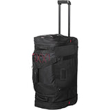 Elleven Proton Wheeled Duffel Bag (26.8 x 12.2 x 13.8 inches) (Solid Black)