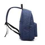 AUGUR Casual Laptop Backpack Light-Weight Classic Bookbag Rucksack for Travel - Blue