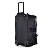 Olympia 22 Inch 8 Pocket Rolling Duffel, Black/Yellow, One Size