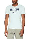 NIKE Men's Dri-FIT Hoops Tee, Igloo/Midnight Navy, X-Large