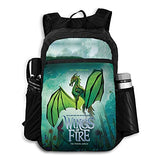 W-ings of Fire Backpack Lightweight Waterproof School Book Bag Travel Shoulders Daypack Foldable Laptop Bag for Boys Grils