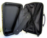 3Pc Luggage Set Hard Rolling 4 Wheels Spinner Upright Travel Lightweight Damask