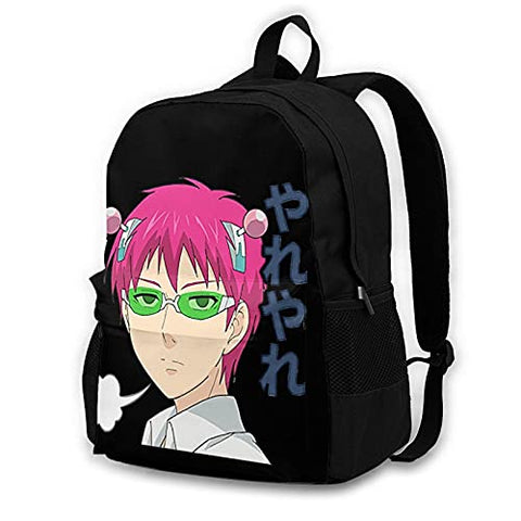 He Disastrous Life Of Saiki K Adult Backpack Travel Laptop Daypack Hiking Daypack Camping Adjustable Lightweight Large Capacity Woman'S Men Adult Student Knapsack