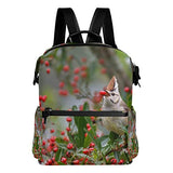 Backpack Red Fruit Beautiful Tree Bird Mens Laptop Backpacks Hiking Bag School Daypack