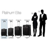 Travelpro Luggage Platinum Elite 20" Carry-on Intl Expandable Spinner w/USB Port, Vintage Grey
