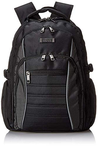 Kenneth Cole Reaction No Looking Back 1680d Polyester Triple Compartment 17.3" Laptop Backpack,