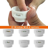 4 Pack-FNSHIP Sucker type Portable Food Grade Squeeze Silicone Liquid Travel Bottles TSA Approved
