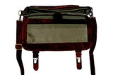 Retro Buffalo Hunter Leather Laptop Messenger Bag Office Briefcase College Bag