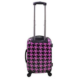 Chariot Travelware Chariot Houndstood 20-inch Hardside Lightweight Expandable Spinner Upright