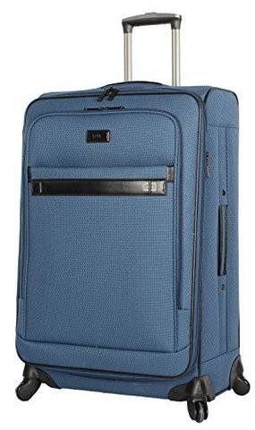 Nicole Miller New York Coralie Collection 24" Expandable Upright Luggage Spinner (Blue)