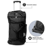 NFL New Orleans Saints Rolling Drop-Bottom Duffel Bag