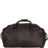 Kenneth Cole Reaction Colombian Leather U-Shape Zipper Top Load Duffel Bag, 20", Brown