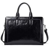 BOSTANTEN Women Genuine Leather Briefcase Tote Business Vintage Handbag 15.6" Laptop Shoulder Bag