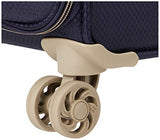 it luggage World's Lightest New York Softside 8 Wheel Spinner, Evening Blue With Cobblestone Trim, Checked-Medium 28-Inch