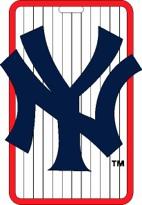 New York Yankees Rubber Bag Tag