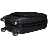 AmazonBasics Hybrid Hard-Softside Expandable Spinner Suitcase, 20-Inch Carry-On, Black