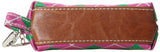 Sydney Love Argyle Golf Ball Holder Cosmetic Case,Pink/Green,One Size