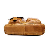 Sealinf Men'S Retro Leather Handbag/Shoulder Bag Business Laptop Briefcase (Light Brown)