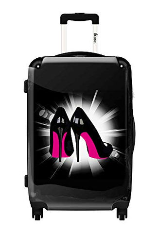 Ikase Hardside Spinner Luggage Pink Soles