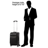 Travelpro Luggage Platinum Elite 21" Carry-On Expandable Spinner W/Usb Port, Shadow Black