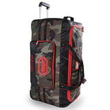 Ecko Unltd. Men's United 32" Large Rolling Duffel Bag, Camo/Red/Blue One Size